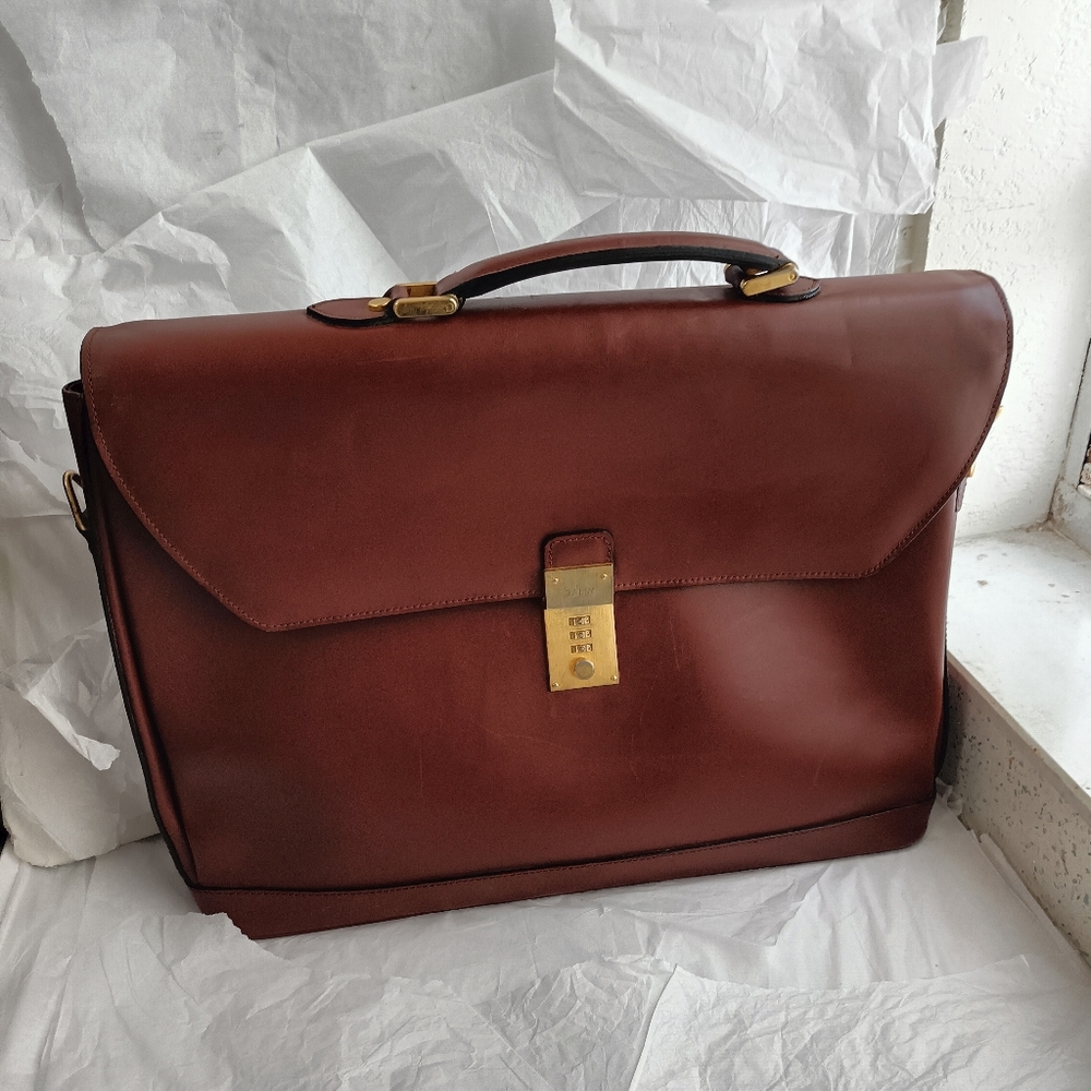 Vintage Bally Leather men's  Briefcase